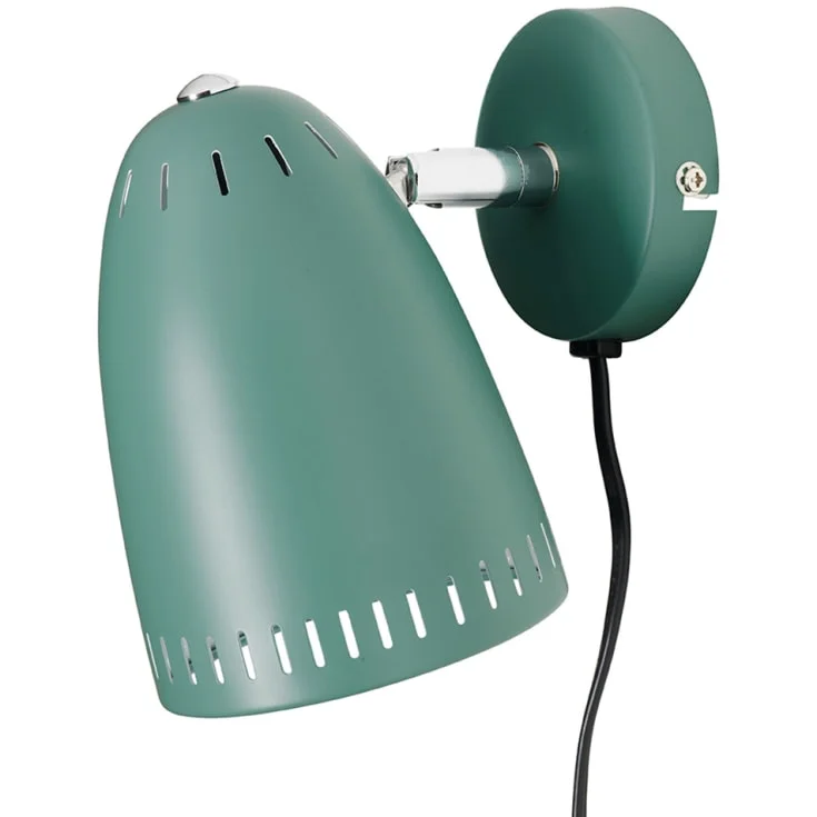 Superliving Dynamo vegglampe, kort, grønn | SL06310
