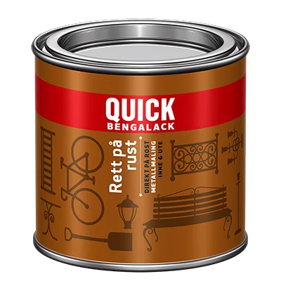 Bengalack Rett på rust hvit blank 0.25l v:4238935 Bengalack Rett på rust hvit blank 0.25l v:4238935