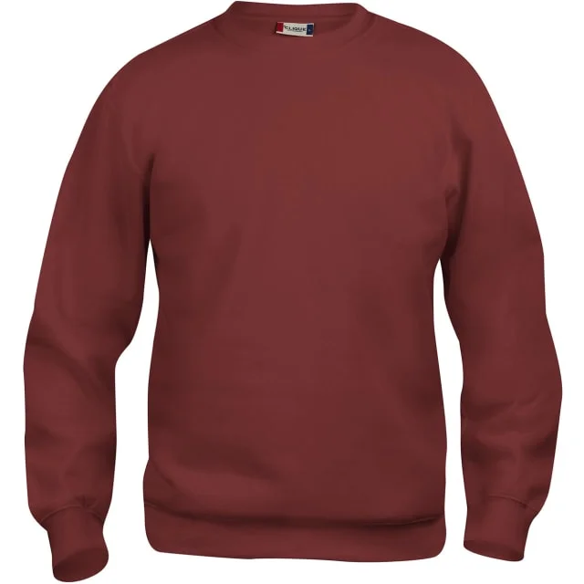 Clique Basic Roundneck collegegenser, bordeaux, str. 2XL | 021030-38_2XL