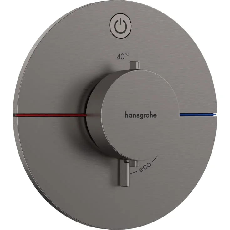 Hansgrohe ShowerSelect Comfort S dusjtermostat, børstet sort krom | 15553340 Hansgrohe ShowerSelect Comfort S dusjtermostat, børstet sort krom | 15553340