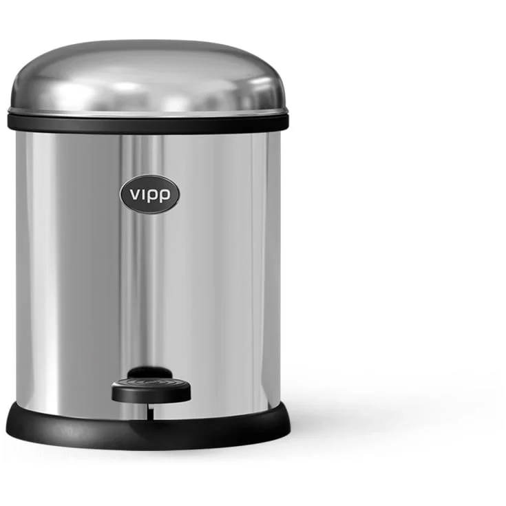 Vipp 12 søppelbøtte, 3 liter, pedal, stål | 01201 Vipp 12 søppelbøtte, 3 liter, pedal, stål | 01201
