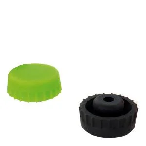 Beer stopper silikon 2 stk svart/grønn v:7331742 Beer stopper silikon 2 stk svart/grønn v:7331742