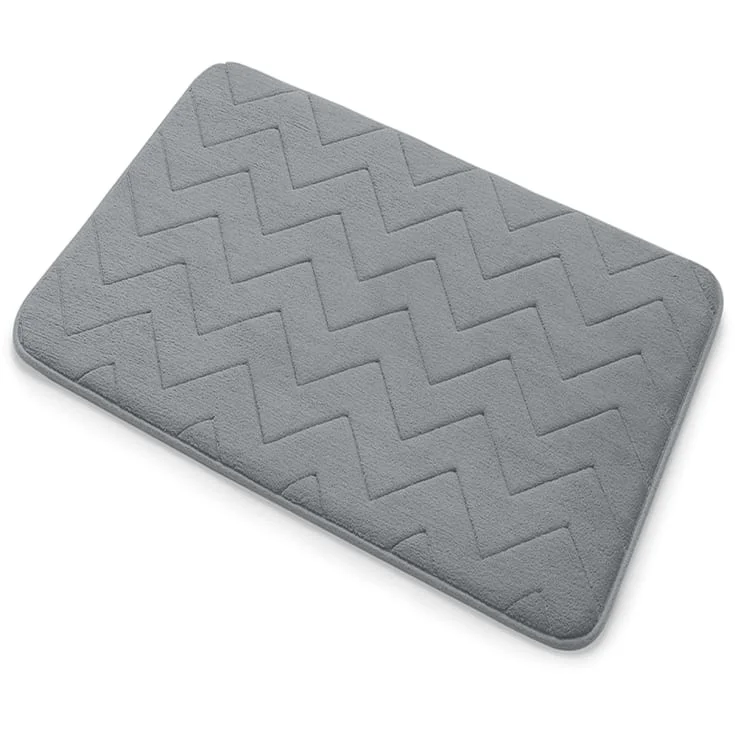 Hefe Mousse badematte, 40x60 cm, grå | 96MS4060089