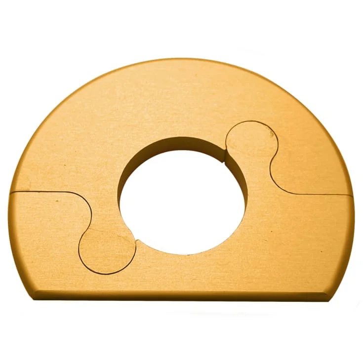 Alu Fit rosett, 18 mm, børstet messing | met45018mc Alu Fit rosett, 18 mm, børstet messing | met45018mc