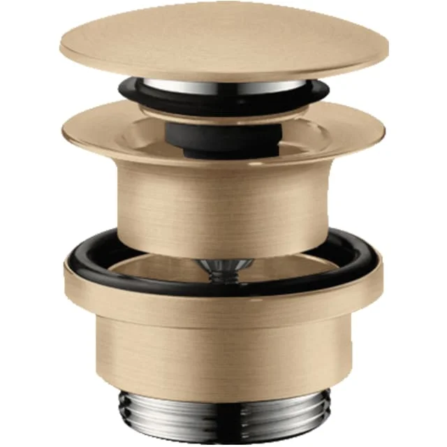 Hansgrohe bunnventil, push-open, børstet bronse | 50100140 Hansgrohe bunnventil, push-open, børstet bronse | 50100140