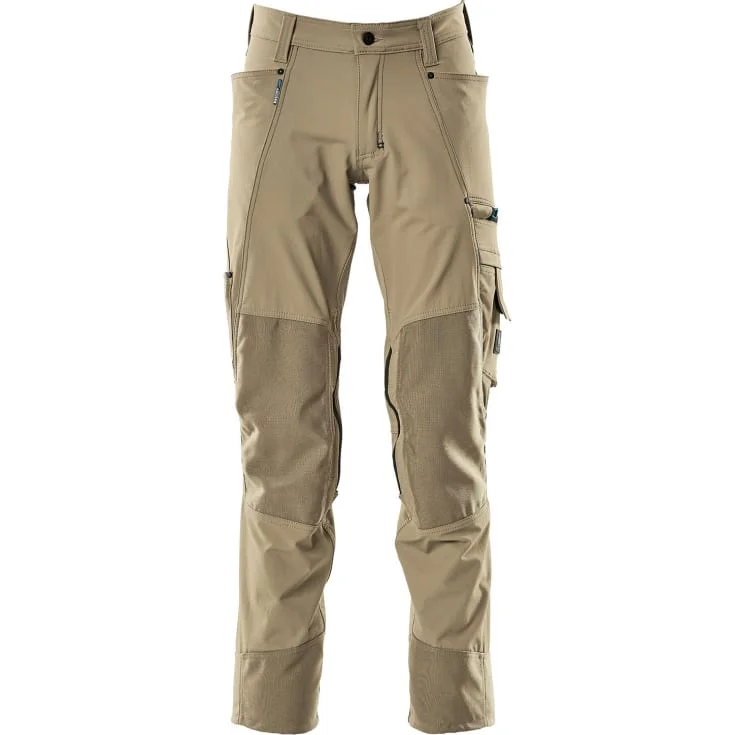 Mascot Advanced arbeidsbukser med stretch, khaki, str. 82C49 | 17179-311-55_82C49