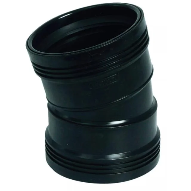 Wavin Wafix 110x15° PP pluss bend, sort | 2215367