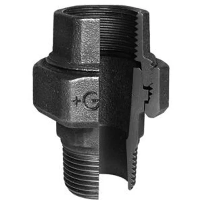 Sort union, muffe/nippel 2" | 770341109