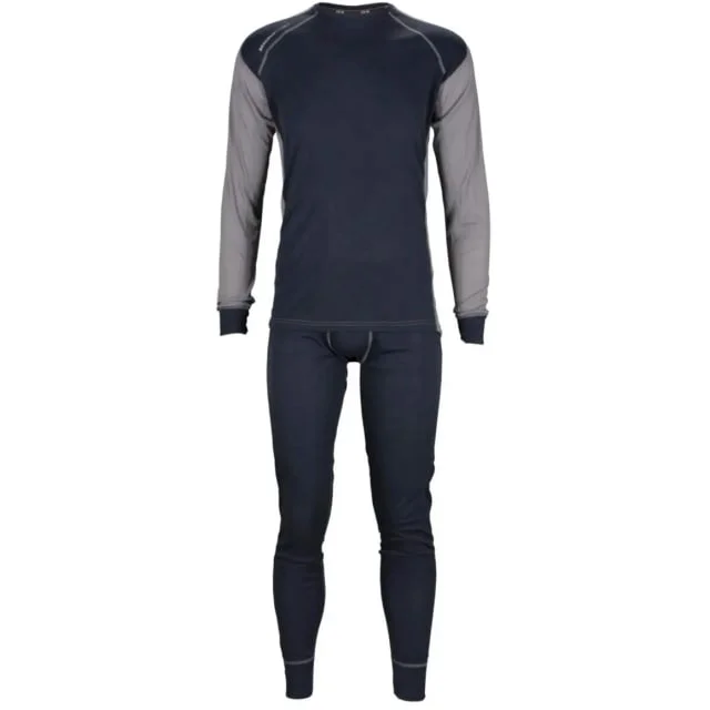 Bekken & Strøm Majavatn superundertøy sett, unisex, str. S, koksgrå/grå | 612580