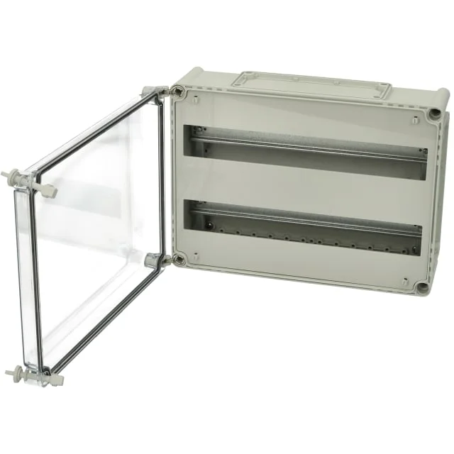 2 stk Fibox DIN-skinneboks, 2×19 moduler, 38x28x13 cm | 2539604