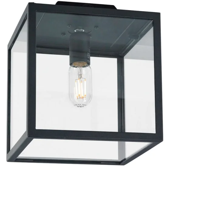 Norlys Lofoten taklampe, LED max 11W, klart glass, sort | 3101769