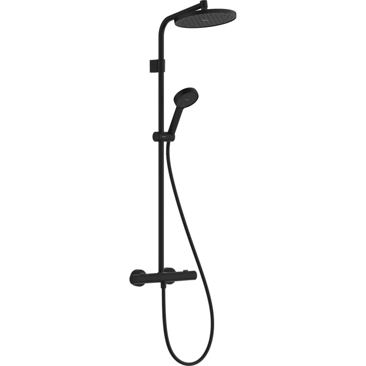 Hansgrohe Activera S Showerpipe 240 dusjset, vannbesparende, matt sort | 28078670