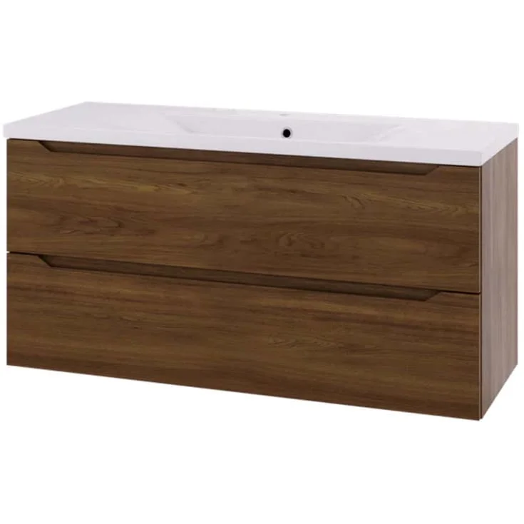 Linn Bad Emma servantskap, 2 Skuffer, 120x45,7x57 cm, mørk eik | 130812