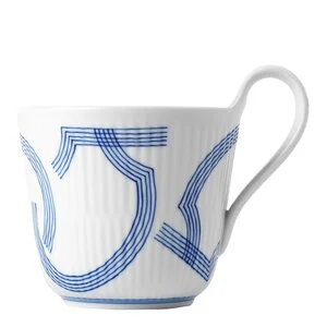 Motif høyhankskopp 33 cl blå/hvit v:7209549