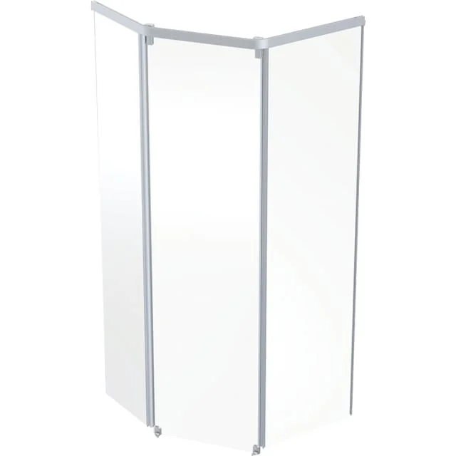 Contura Shower Showerama frontpanel, skyvedør, 90×80 cm, klart glass, aluminiumsprofil | 558.016.00.1 Contura Shower Showerama frontpanel, skyvedør, 90×80 cm, klart glass, aluminiumsprofil | 558.016.00.1