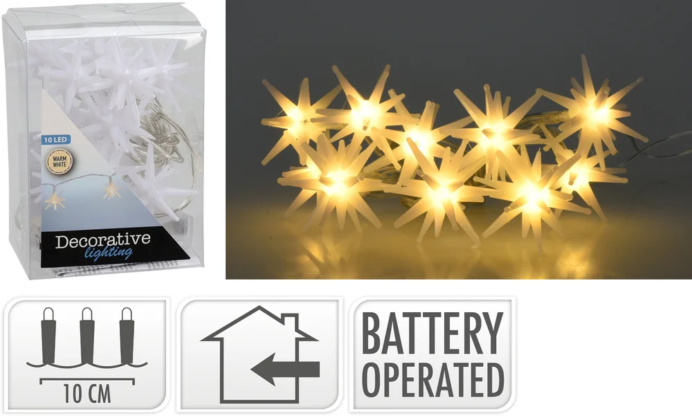 Lysslynge Star 10ledlys 120cm v:4353153 Lysslynge Star 10ledlys 120cm v:4353153
