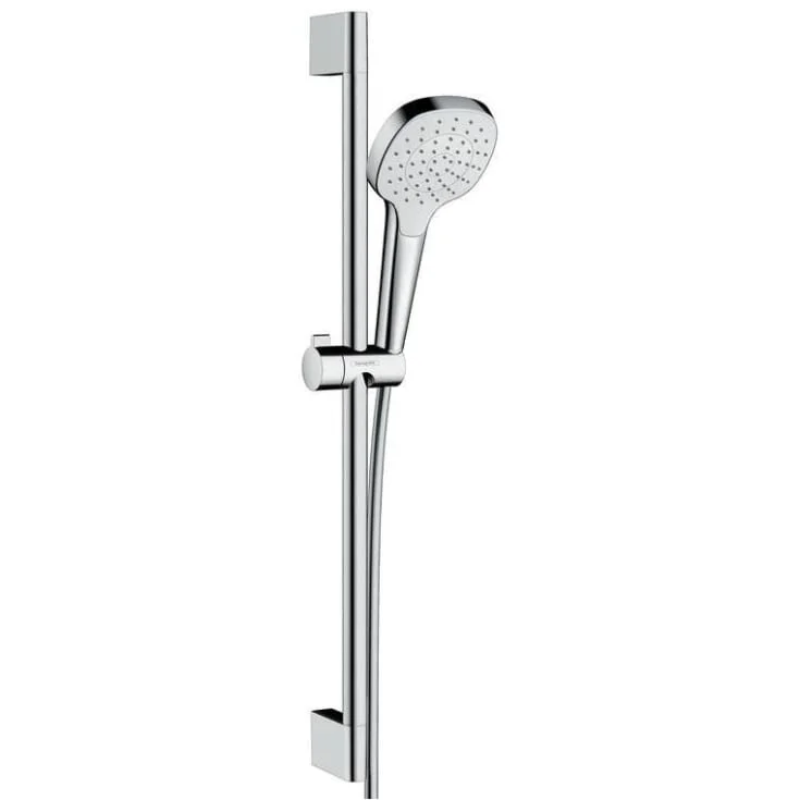 Hansgrohe Croma Select E 1jet dusjsett, krom/hvit | 26584400