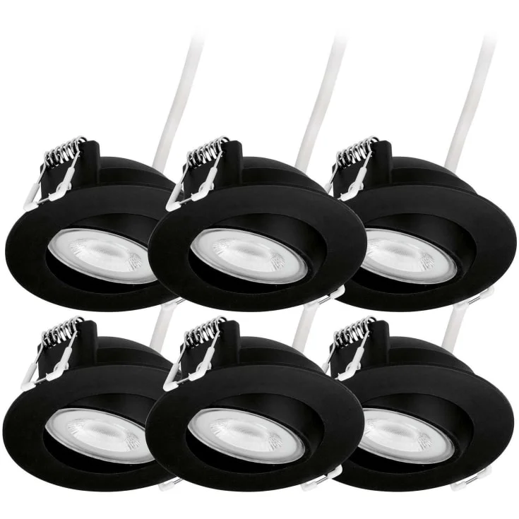 4lite Vinovia downlights, 6-pak, sort | 4L1/2231×6 4lite Vinovia downlights, 6-pak, sort | 4L1/2231×6