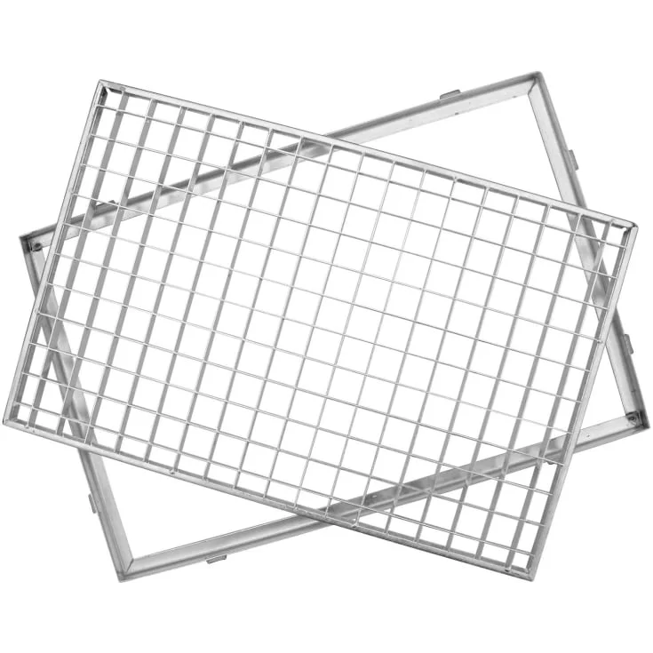 Aco Vario dørrist, med ramme, 100×25 cm, galvanisert | 03495 Aco Vario dørrist, med ramme, 100×25 cm, galvanisert | 03495