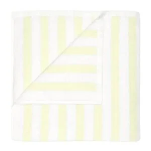 Arto badehåndkle 140×70 cm hvit/gul brede striper v:8631092 Arto badehåndkle 140×70 cm hvit/gul brede striper v:8631092