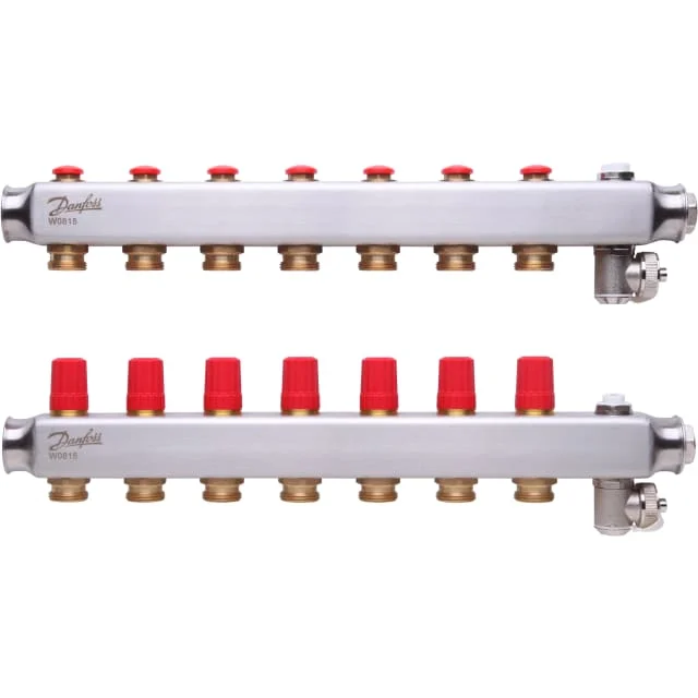 Danfoss SSM 1" gulvvarme fordelerrør, 7 kretser | 088U0807 Danfoss SSM 1" gulvvarme fordelerrør, 7 kretser | 088U0807