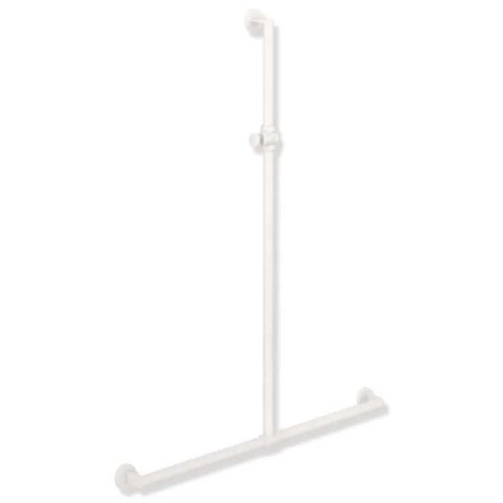 Hewi 900 T støttehåndtak/dusjstang, 96,5x125 cm, matt hvit | 900.35.40160 AS