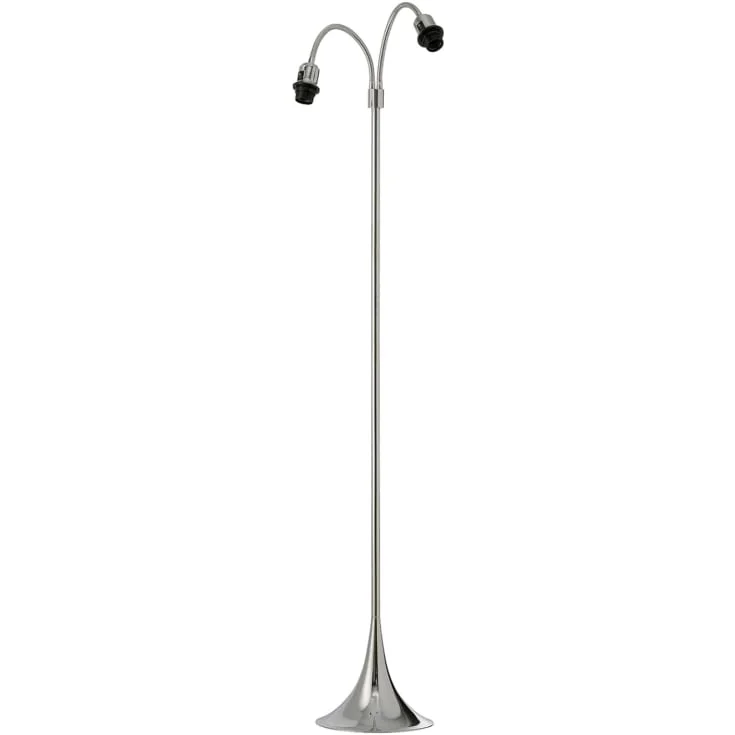 Nielsen fotgjenger gulvlampe med 2 armer (ikke ink. skjermer), krom | 300230 Nielsen fotgjenger gulvlampe med 2 armer (ikke ink. skjermer), krom | 300230