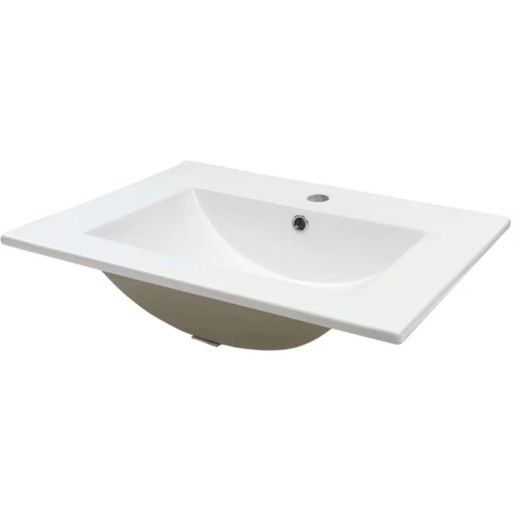 Cassøe servant, 101×46,5 cm, hvit | por100 Cassøe servant, 101×46,5 cm, hvit | por100