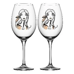 Wait for her vinglass 52 cl 2stk v:1704382 Wait for her vinglass 52 cl 2stk v:1704382