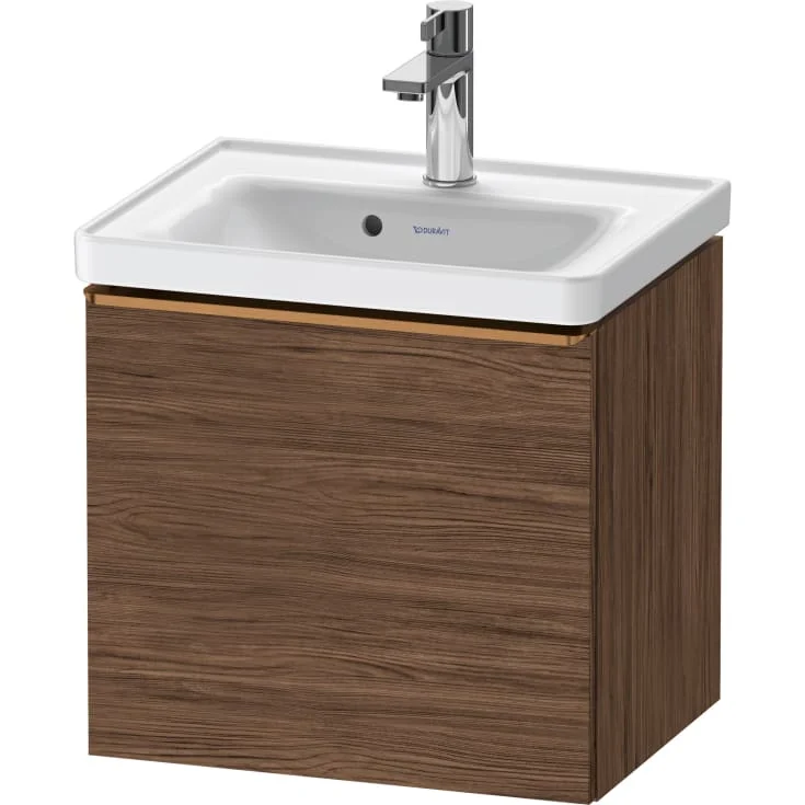 Duravit D-Neo servantskap, 48,4x37,2 cm, mørk valnøtt/bronse | DE4248004210000