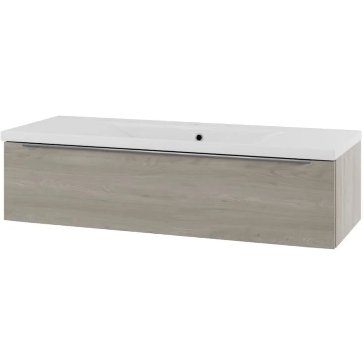 Linn Bad Mari servantskap, 1 skuff, 120x45,6x28,5 cm, senter, lys eik | 1202121S