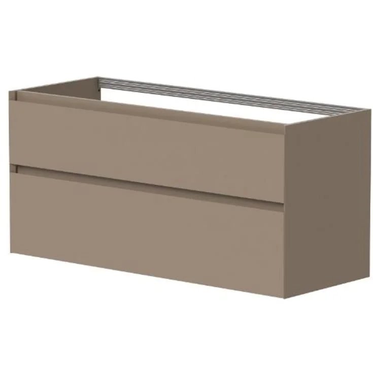 Korsbakken Loft servantskap, med 2 skuffer, dobbel, soft-close, 119x46 cm, cocoa brown | 350141121