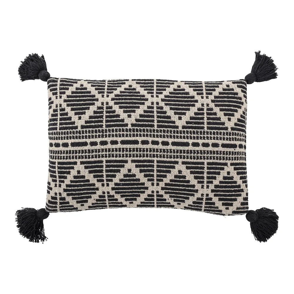Bloomingville pute svart dusker 40×60 cm v:9346465 Bloomingville pute svart dusker 40×60 cm v:9346465