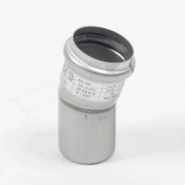 Blücher EuroPipe avløpsbend, 15°, Ø125 mm, rustfritt stål | 820.015.125 Blücher EuroPipe avløpsbend, 15°, Ø125 mm, rustfritt stål | 820.015.125