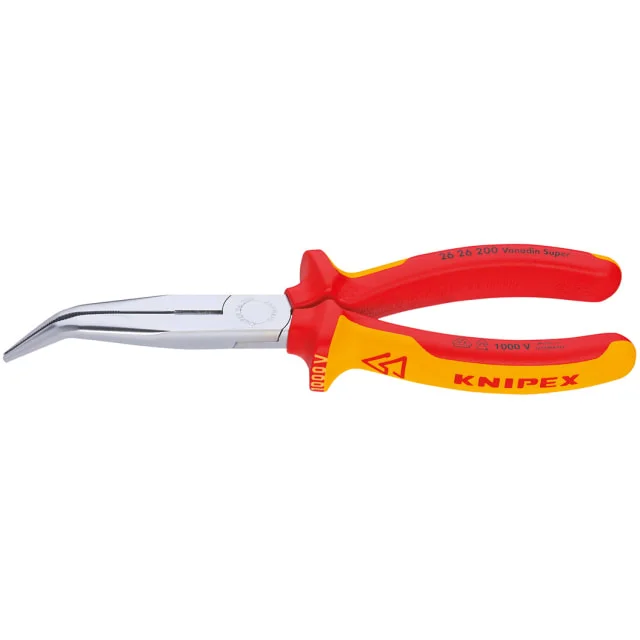 Knipex Isoleret spisstang m/kutter 40° – 200 mm | 124504 Knipex Isoleret spisstang m/kutter 40° – 200 mm | 124504