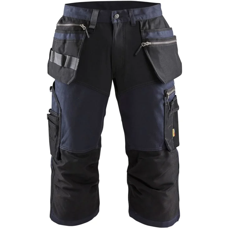 Blåkläder Workwear 1597 håndverkerknickers med 2-veis stretch, marineblå/sort, str. D88 | 1597-1343-8699_D88
