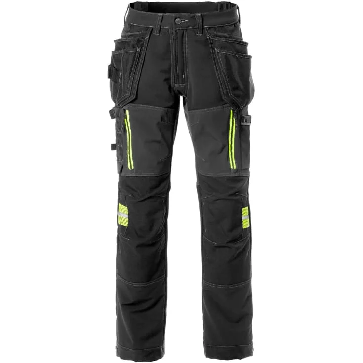 Fristads 2566 STP arbeidsbukse med stretch, sort, str. D108 | 129487-940_D108