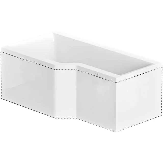 Nordhem Apelviken L-Panel til Apelviken, 157,5 cm, vendbar, hvit | PLA1685NL