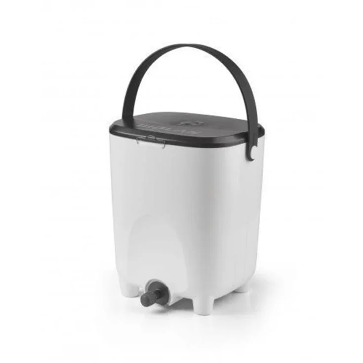 Biolan Bokashi kompostbøtte, lufttett lokk, 10 liter, hvit | 51310100