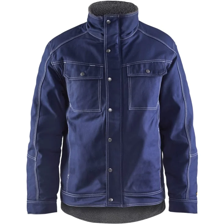 Blåkläder Workwear 4815 vinterjakke i bomull, marineblå, str. L | 4815-1370-8800_L