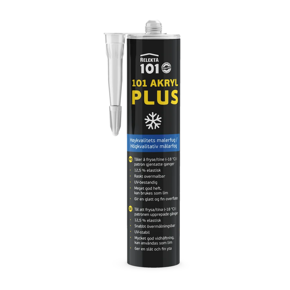 Fugemasse Akryl Plus 101 Hvit 310ml v:6653824 Fugemasse Akryl Plus 101 Hvit 310ml v:6653824