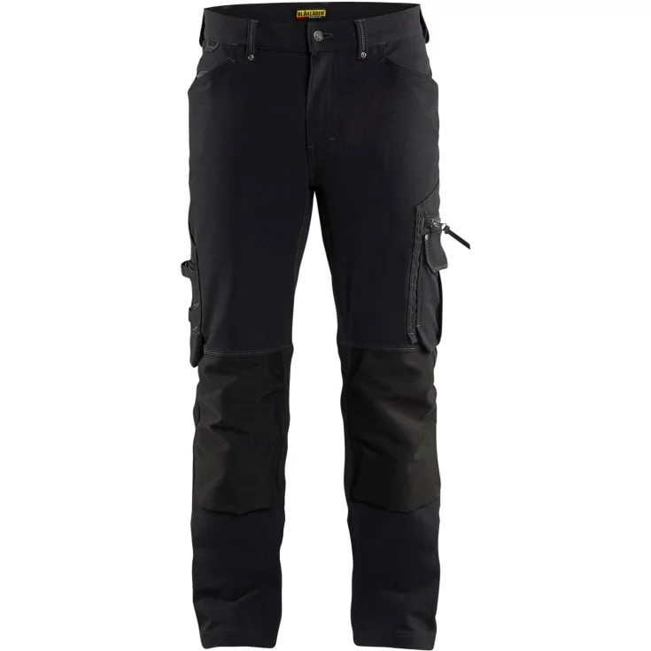 Blåkläder Workwear X1900 håndverkerbukser med 4-veis stretch, sort, str. D108 | 1989-1644-9900_D108