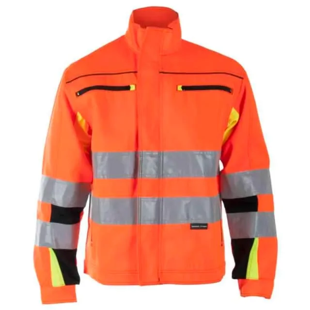 Bekken & Strøm Bergset arbeidsjakke, HiVis kl.3, unisex, str. 52, oransje/sort | 677517 Bekken & Strøm Bergset arbeidsjakke, HiVis kl.3, unisex, str. 52, oransje/sort | 677517