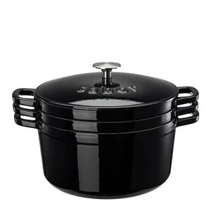Classic støpejernsgrytesett 3 stk 1,6L + 3L + 4,9L svart v:1227018