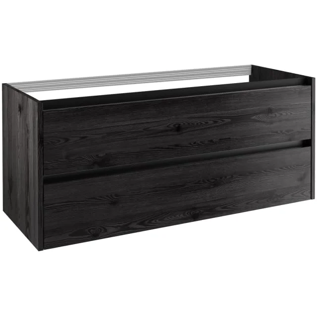 Korsbakken Eris servantskap, med 2 skuffer, soft-close, 119,4x45,5 cm, sort eik | 340103120