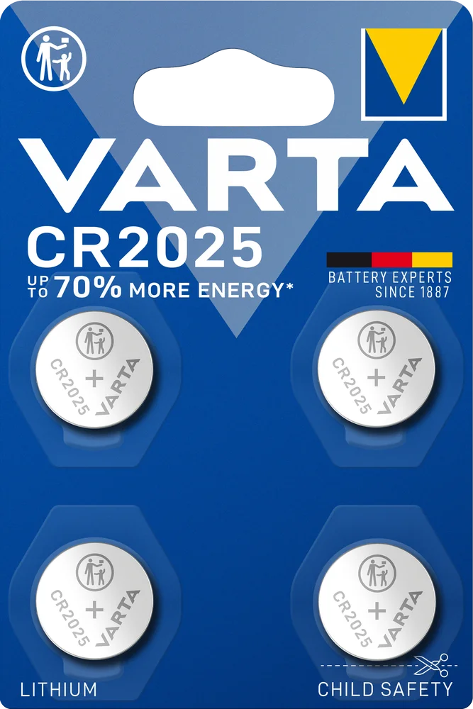 Batteri LITHIUM Coin CR2025 4stk v:7166084