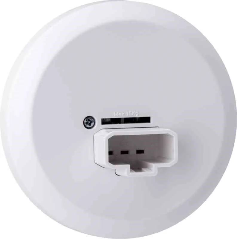 Lampeuttak DCL utenpåliggende tak med krok Connect 2 home hvit v:8986297