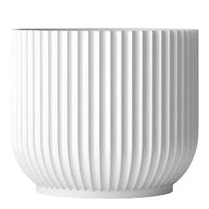Blomsterpotte stor hvit v:7430920