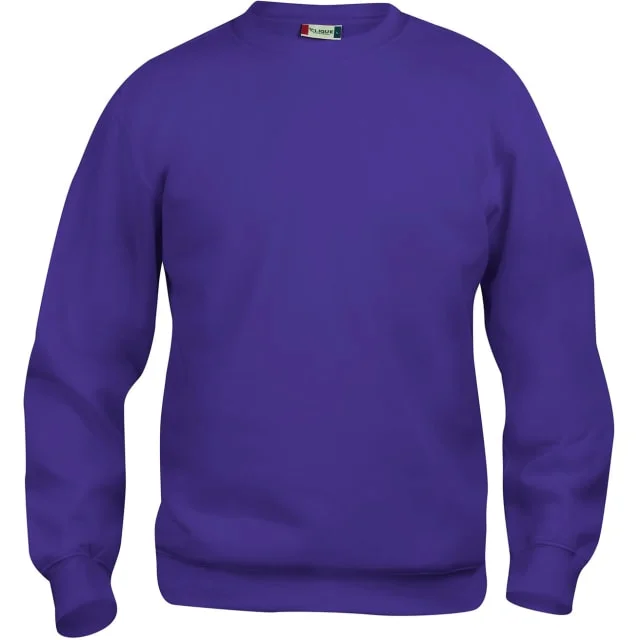 Clique Basic Roundneck collegegenser, lilla, str. S | 021030-44_S