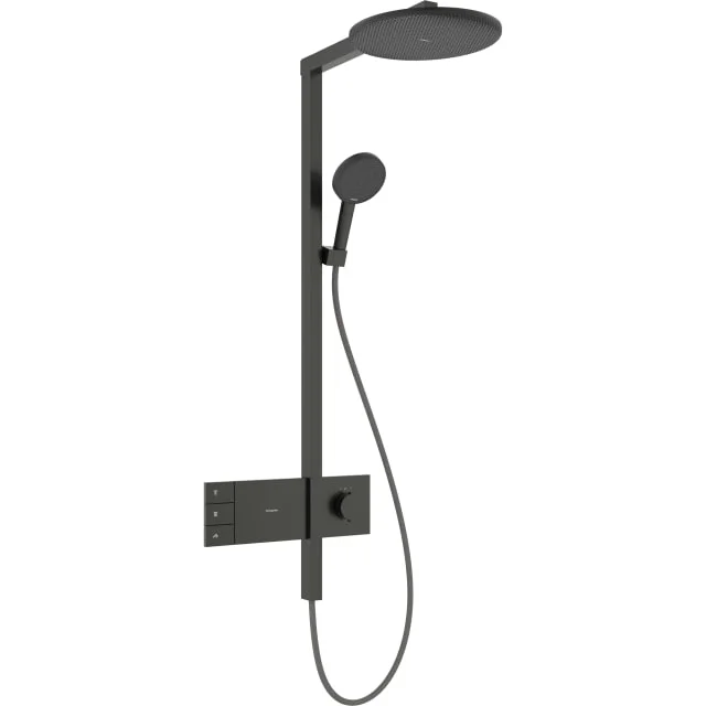 Hansgrohe Raindance Alive S Showerpipe dusjsett, vannsparende, børstet sort krom | 24596340 Hansgrohe Raindance Alive S Showerpipe dusjsett, vannsparende, børstet sort krom | 24596340